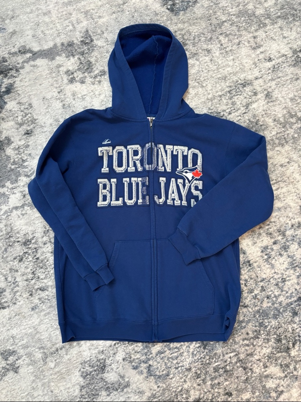 Toronto Blue Jays Youth Navy Zip-Up Hoodie, good used condition